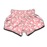 Valentine's Day Heart Pattern Print Muay Thai Boxing Shorts