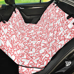 Valentine's Day Heart Pattern Print Pet Car Back Seat Cover