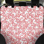 Valentine's Day Heart Pattern Print Pet Car Back Seat Cover
