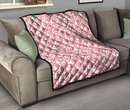 Valentine's Day Heart Pattern Print Quilt