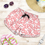 Valentine's Day Heart Pattern Print Women's Shorts