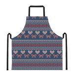 Valentine's Day Knitted Pattern Print Apron