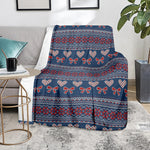 Valentine's Day Knitted Pattern Print Blanket