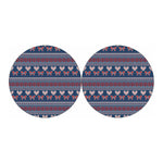 Valentine's Day Knitted Pattern Print Car Coasters