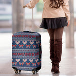 Valentine's Day Knitted Pattern Print Luggage Cover