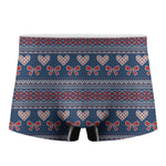 Valentine's Day Knitted Pattern Print Men's Boxer Briefs