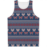 Valentine's Day Knitted Pattern Print Men's Tank Top
