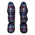Valentine's Day Knitted Pattern Print Muay Thai Shin Guard