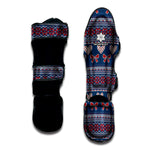 Valentine's Day Knitted Pattern Print Muay Thai Shin Guard
