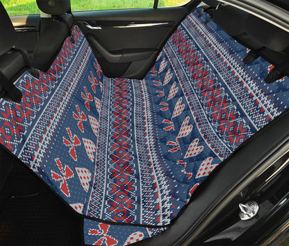 Valentine's Day Knitted Pattern Print Pet Car Back Seat Cover
