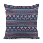 Valentine's Day Knitted Pattern Print Pillow Cover