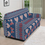 Valentine's Day Knitted Pattern Print Sofa Cover