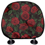 Valentine's Day Rose Pattern Print Car Headrest Covers