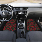 Valentine's Day Rose Pattern Print Front and Back Car Floor Mats