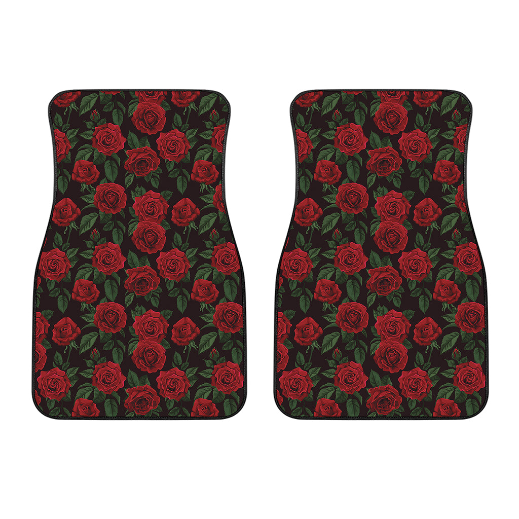 Valentine's Day Rose Pattern Print Front Car Floor Mats