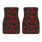 Valentine's Day Rose Pattern Print Front Car Floor Mats