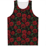 Valentine's Day Rose Pattern Print Men's Tank Top