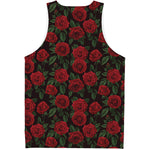 Valentine's Day Rose Pattern Print Men's Tank Top