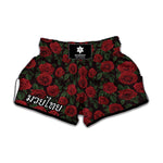 Valentine's Day Rose Pattern Print Muay Thai Boxing Shorts