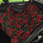 Valentine's Day Rose Pattern Print Pet Car Back Seat Cover
