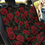 Valentine's Day Rose Pattern Print Pet Car Back Seat Cover