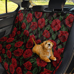 Valentine's Day Rose Pattern Print Pet Car Back Seat Cover