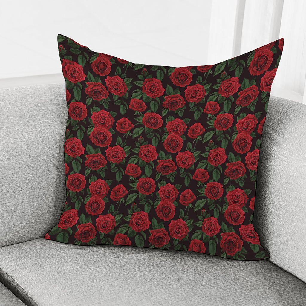 Valentine's Day Rose Pattern Print Pillow Cover