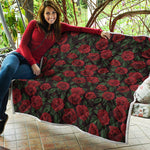 Valentine's Day Rose Pattern Print Quilt