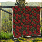 Valentine's Day Rose Pattern Print Quilt