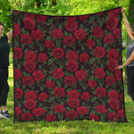 Valentine's Day Rose Pattern Print Quilt