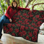 Valentine's Day Rose Pattern Print Quilt