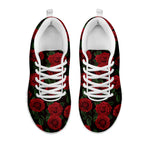 Valentine's Day Rose Pattern Print White Sneakers