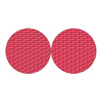 Valentine's Day XOXO Pattern Print Car Coasters