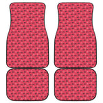 Valentine's Day XOXO Pattern Print Front and Back Car Floor Mats