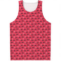 Valentine's Day XOXO Pattern Print Men's Tank Top