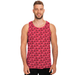 Valentine's Day XOXO Pattern Print Men's Tank Top