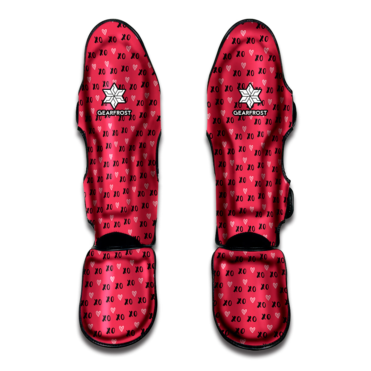 Valentine's Day XOXO Pattern Print Muay Thai Shin Guard