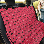 Valentine's Day XOXO Pattern Print Pet Car Back Seat Cover
