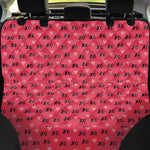 Valentine's Day XOXO Pattern Print Pet Car Back Seat Cover