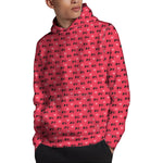 Valentine's Day XOXO Pattern Print Pullover Hoodie