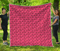 Valentine's Day XOXO Pattern Print Quilt