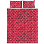 Valentine's Day XOXO Pattern Print Quilt Bed Set