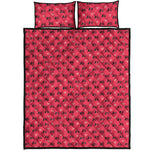 Valentine's Day XOXO Pattern Print Quilt Bed Set