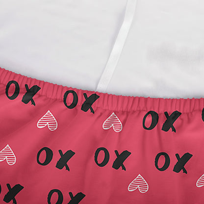 Valentine's Day XOXO Pattern Print Sofa Cover