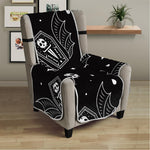 Vampire Coffin Pattern Print Armchair Protector