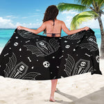 Vampire Coffin Pattern Print Beach Sarong Wrap
