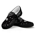 Vampire Coffin Pattern Print Black Slip On Sneakers