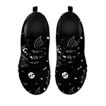 Vampire Coffin Pattern Print Black Sneakers