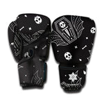 Vampire Coffin Pattern Print Boxing Gloves