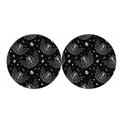 Vampire Coffin Pattern Print Car Coasters